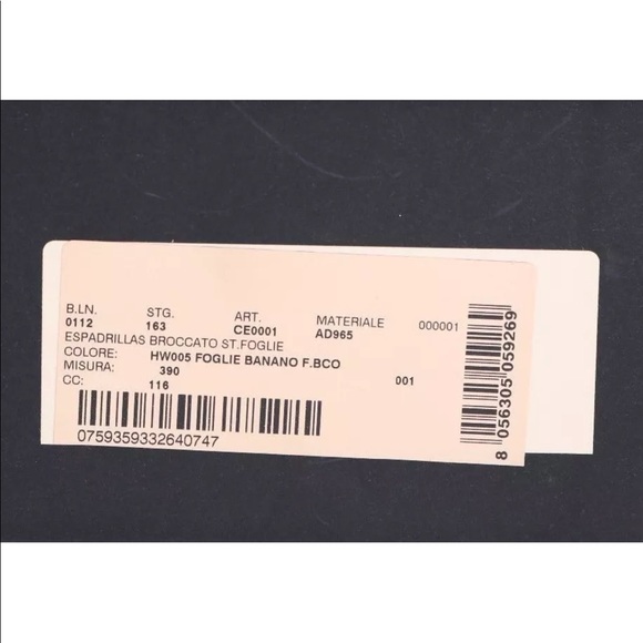 New ! Dolche & Gabbana espadrilles - Picture 6 of 6